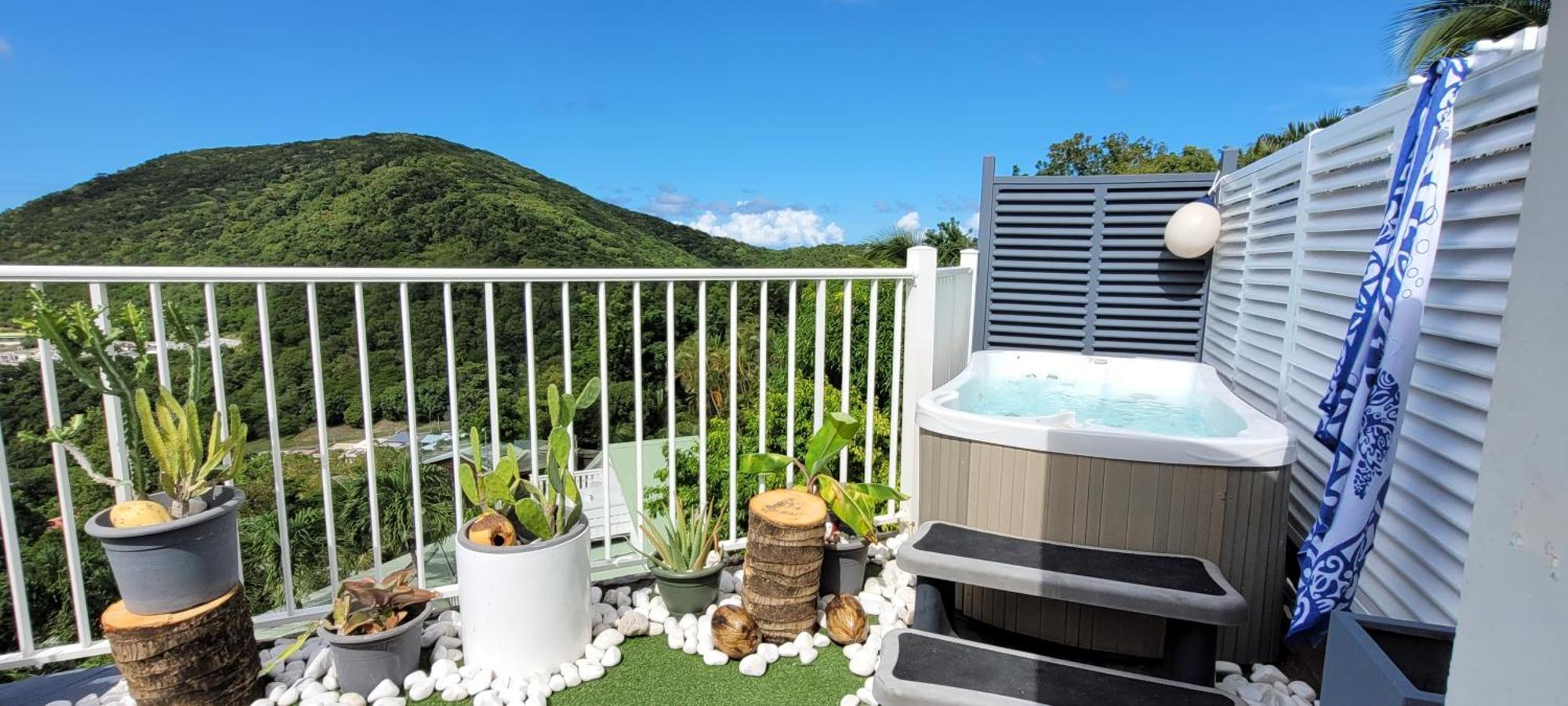 Appartement Duplex Vue Mer Jacuzzi Privé Deshaies Exterior foto